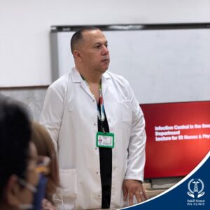 محاضره تدريبيه لطاقم قسم الطوارئ و الاسعاف